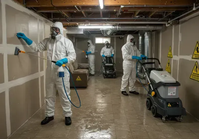 Basement Moisture Removal and Structural Drying process in Kosciusko County, IN